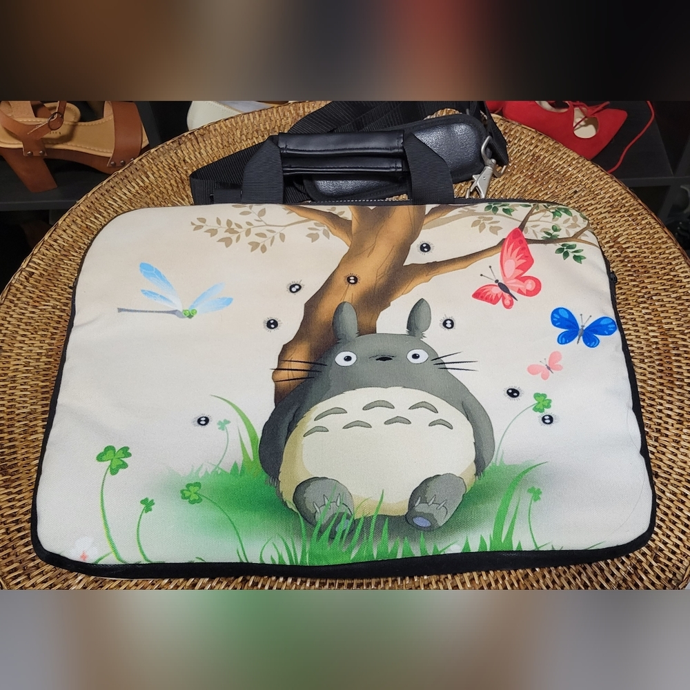 Totoro Canvas Laptop Bag 17"